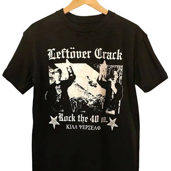 Retro 2000 Leftover Crack Rock The 40 Oz Shirt-Leftover Crack Punk Rock Band Tee - Picture 2 of 4
